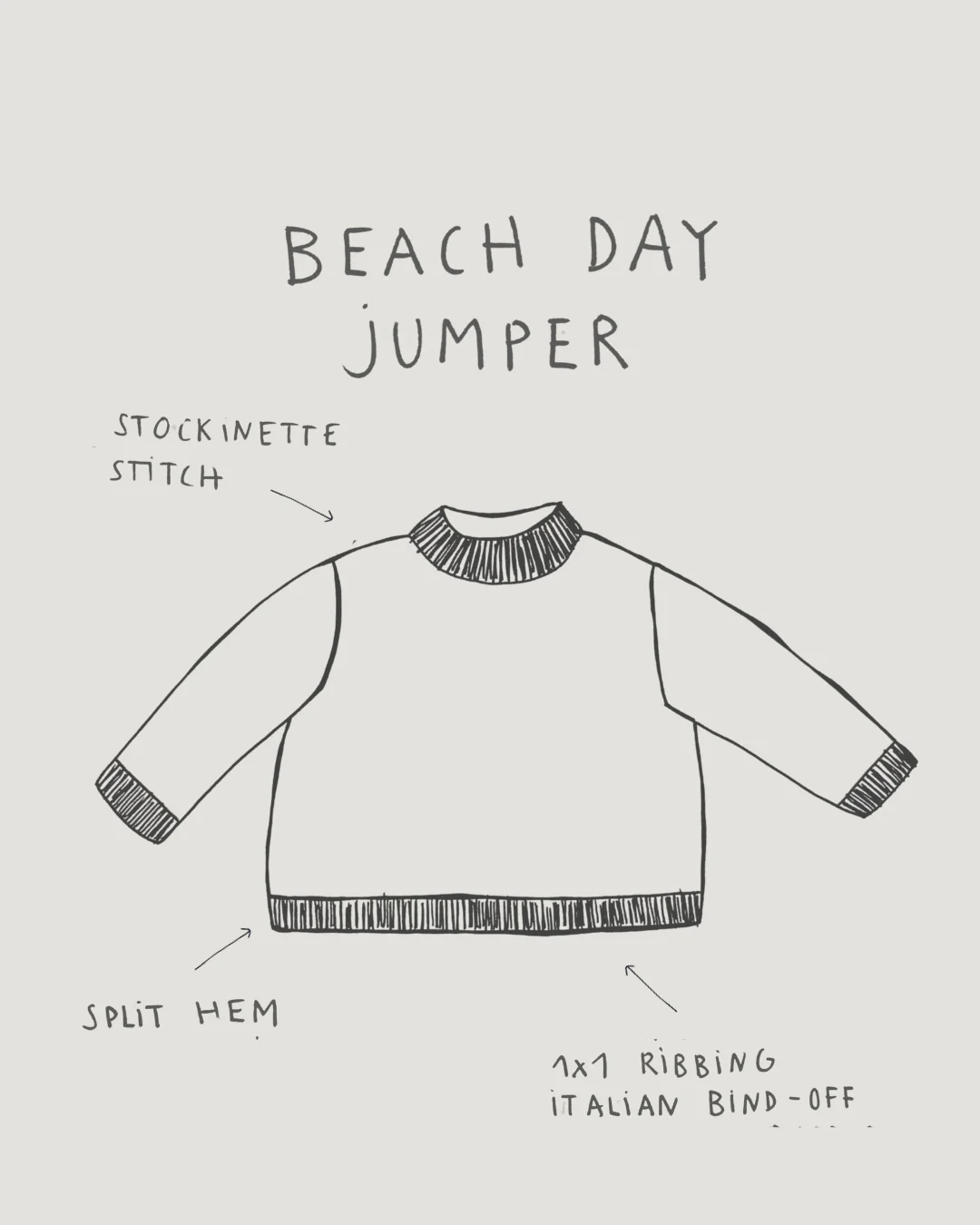 Beach day Jumper - PDF pattern in German - Image 14